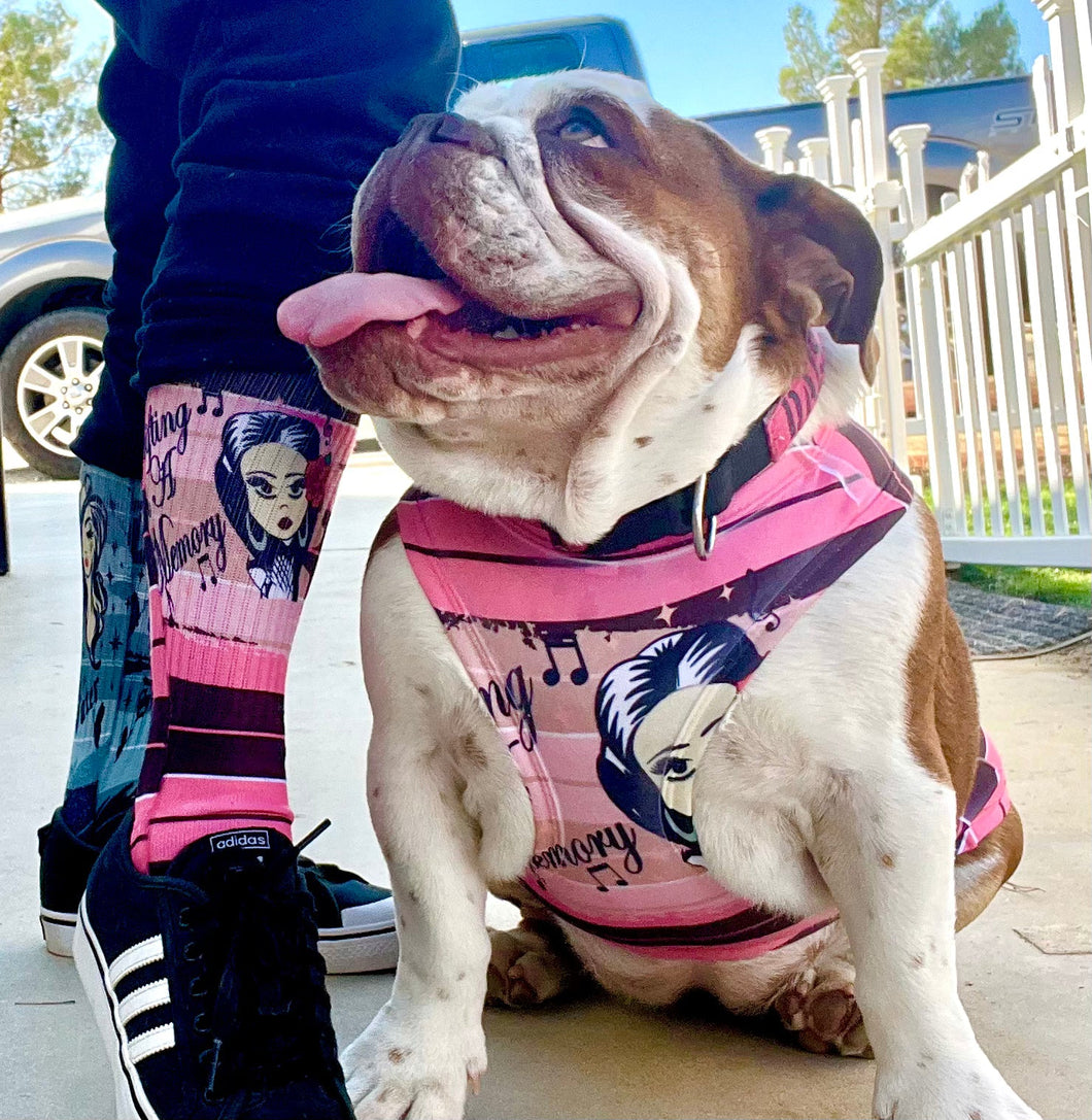 Brown and Pink striped pet shirt/ tank top