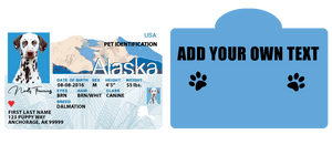 Pet ID Tag Personalized with your state