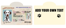 Pet ID Tag Personalized with your state