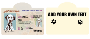 Pet ID Tag Personalized with your state