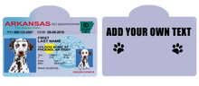 Pet ID Tag Personalized with your state