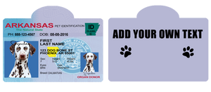 Pet ID Tag Personalized with your state