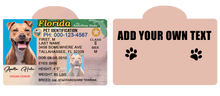 Pet ID Tag Personalized with your state