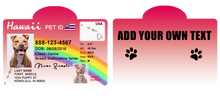 Pet ID Tag Personalized with your state