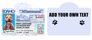 Pet ID Tag Personalized with your state