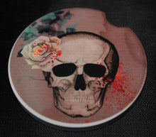 Skulls Sanstone car coasters