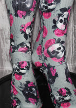 Pink Roses and Skulls Sports Socks