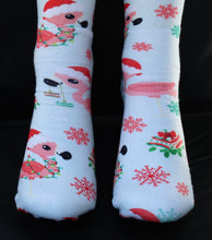 Pink Flamingos Christmas Socks