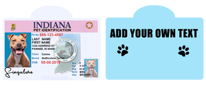 Pet ID Tag Personalized with your state