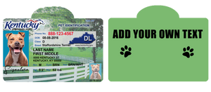 Pet ID Tag Personalized with your state