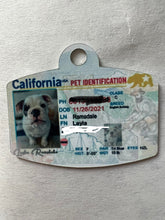 Pet ID Tag Personalized with your state