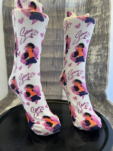 Purple Tejano Dress Socks