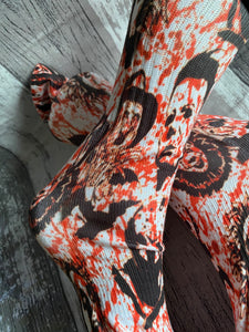 Scary blood movie socks