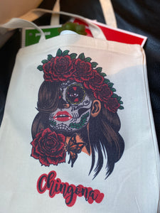 Calavera chingona tote bag