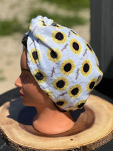 Sunflowers towel turban/hair wrap