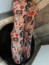 Fun Goth Girls print knee high stockings/socks