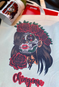 Calavera chingona tote bag