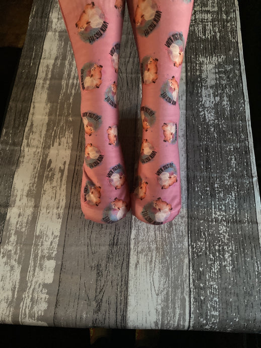 When pigs fly calf socks