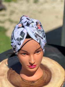 Heart break Hotel towel turban hair wrap