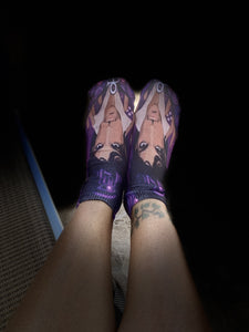 Purple Rain Prince Socks