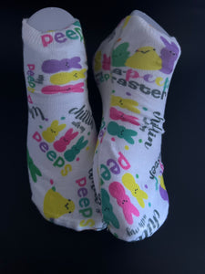 My peeps print ankle socks