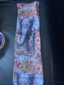 Smile life is beautiful custom socks