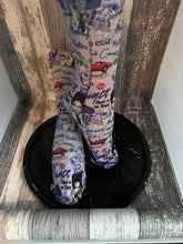 Prince print knee high stockings/socks