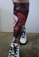 Edgar Allan Poe print knee high stockings/socks