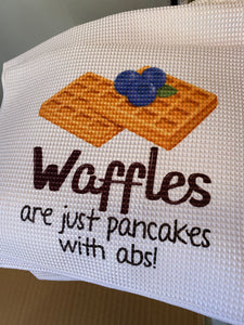 Waffles are abs Kitchen Towels