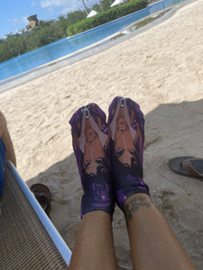 Purple Rain Prince Socks