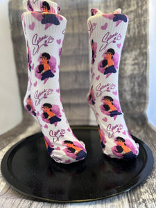 Purple Tejano Dress Socks