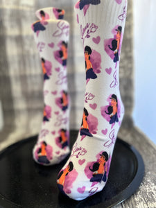 Purple Tejano Dress Socks