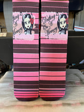 Pink and brown striped Sports socks