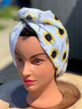 Sunflowers towel turban/hair wrap