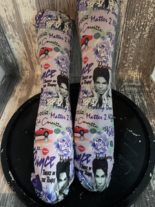 Prince print knee high stockings/socks