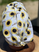 Sunflowers towel turban/hair wrap