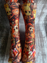 Cartoon scary movie sports socks