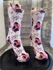 Purple Tejano Dress Socks