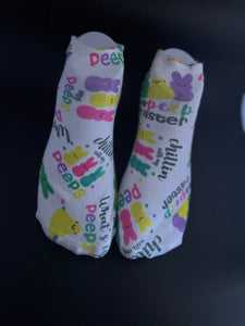 My peeps print ankle socks