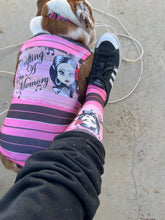 Pink and brown striped Sports socks