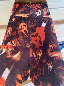 Scream Halloween socks