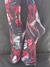 Edgar Allan Poe print knee high stockings/socks