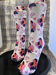 Purple Tejano Dress Socks